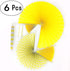 Sunshine Yellow Round Hanging Paper Fans - 6pc Decorations for Baby Shower, Birthday, Wedding Party