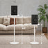 TB01BW065 TUTOTAK Tall Round Side Table, Small End Table, Beside Table, Drink Table, Pedestal Side Table, livingroom