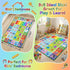 Wiero 3x5 Kids Rug - Feet ABC Rug for Playroom Nursery Educational Area Rugs with Alphabet Numbers Shapes Animals