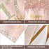 Happy 17th Birthday Door Banner Decorations - Pink Rose Gold 17 Birthday Cover Backdrop Party Supplies