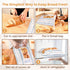 Tag(2 Pack) Reusable Bread Bags, Cotton & TPU Lining Bread Bags with Transparent Window, Anti-Slip Lock Keeps Homemade