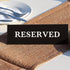 6 Pieces Plastic Reserved Table Sign, Table Tent Wedding Guest Reservation Seat Sign for Restaurant Wedding Chairs