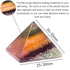 Fluorite Pyramid Crystal Healing Stones - 1" Natural Stone Pyramid for Meditation and Chakra Balancing