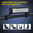 Nilight 2PCS Roll Bar Clamps Mounting Brackets, LED Light Mount Clamps Fit on 2.135" to 2.5” Bull Bars