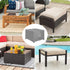 21L 21W 17H Inch, OutdoorLines Outdoor Waterproof Patio Ottoman Covers - Square UV-Proof Patio Side Table Cover