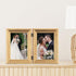 Lawrence Frames 4x6 Hinged Double Sutter Picture Frame, Burnished Gold
