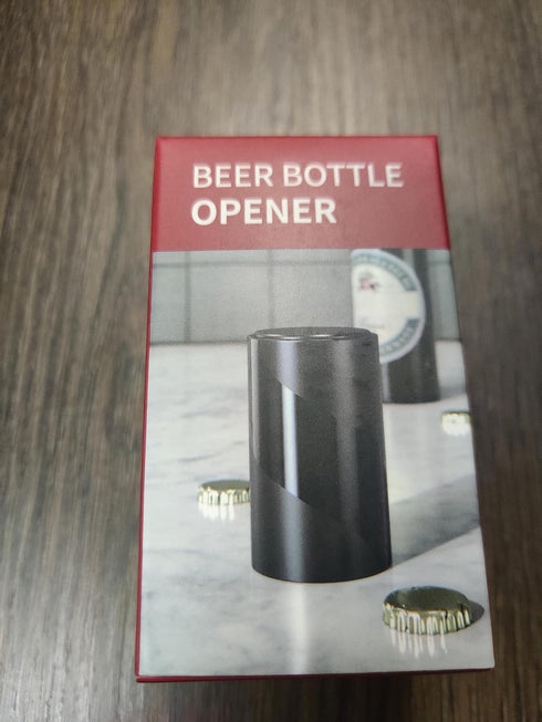 YUDANSI Push Down Bottle Opener, Automatic Beer Opener, Funny Kitchen Gadget Gift for Dad, Magnetic Corkscrew