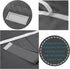 Flamingo P Tricia Blackout Curtain for French Door, Thermal Insulated Room Darkening Panel, 26 x 68 Inches, Deep Gray
