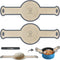 2 Pack Silicone Bread Sling, Non-Stick Dutch Oven Baking Mat with Longer Handles, Reusable Bread Mat Set