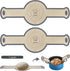 2 Pack Silicone Bread Sling, Non-Stick Dutch Oven Baking Mat with Longer Handles, Reusable Bread Mat Set