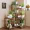 Bamworld Plant Stand Indoor Corner Plant Shelf Wood Plant Holder for Multiple