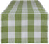 DII Buffalo Check Collection Classic Farmhouse Table Runner, 14x72, Antique Green