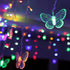 Butterfly Curtain Fairy Light, 120 LED USB Window String Lights, Waterproof Copper Wire for Room Decor