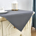 24x24 Inch Small Square Tablecloth Washable Polyester Side Table Cloth Solid Grey Heavy Duty End Table Cover for Dining