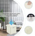 13 13 13 inch Tamfile Small Ottoman with Storage, x x Fireproof Safe Folding Ottoman with Lock for Important Documents