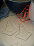 Construction Worker Equipment Safety Gear Set of 4 Cookie Cutters, 3D Printed Baking Tool Made in USA