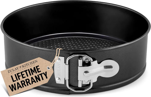 Zulay 9-Inch Premium Nonstick Springform Pan, Leak-Proof Design with Removable Bottom for Cheesecakes, Easy to Clean