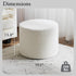 Bezseller Soft Boucle Pouf Ottoman, Comfortable Foot Rest, Full Foam Filling Footstool for Living Room, Bedroom