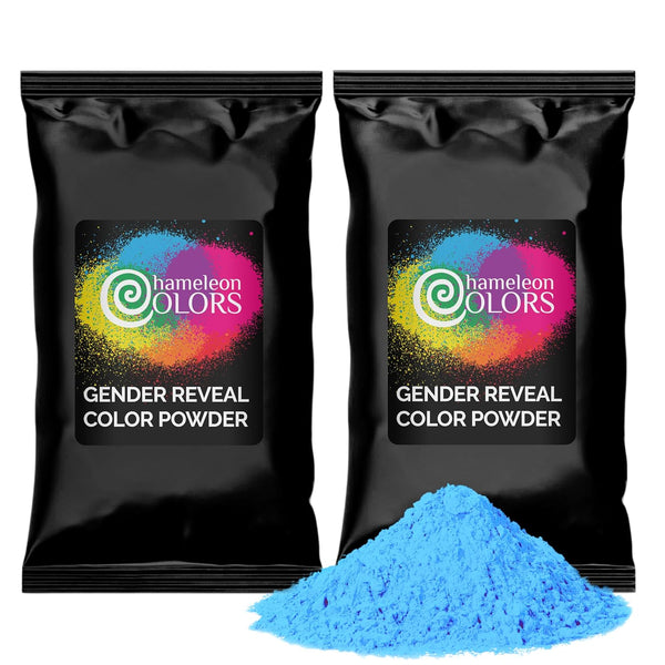 Chameleon Colors Blue Gender Reveal Powder - Blackout Kit - Two 1