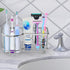 Simple Houseware Stainless Steel 6 Slots Toothbrush Holder, Adhesive Wall Organizer in Chrome