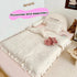 47"x59", BuLuTu Muslin Cotton Pink Floral Print Duvet Cover for Toddler Girls Kids Comforter Cover for Toddler Bed/Crib
