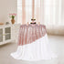 PartyDelight Round Sequin Tablecloth 50 inch Rose Gold for Wedding, Birthday, Bridal, Baby Shower Decorations