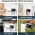 Toolbox Magnetic Paper Towel Holder for Fridge Strong Magnet Black Kitchen Towel Holders Storage Organizer with Gold