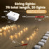 15 Pack 7Ft 20 DomeStar Fairy Lights Battery Operated, LED Waterproof String Lights Wire Firefly Starry Moon Light