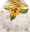 DII Spring & Summer Table Runner, 14x108, Rustic Sunflowers Print Table Top Décor Collection