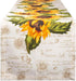 DII Spring & Summer Table Runner, 14x108, Rustic Sunflowers Print Table Top Décor Collection