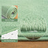 Sage-Green Area Rugs for Bedroom, Living Room, 4x6 Feet Indoor Memory Foam Rug, Modern Washable for Kids Room