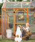 Decorative Metal Rustic Garden Sign - "I Just Want to Work in My Garden and Hang Out with My Chickens" - 8" x 12"