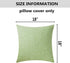 Home Brilliant Green Throw Pillow Covers 18x18, Set of 2 Sage Green Linen Decorative Cushion Covers for Couch Bed Decor