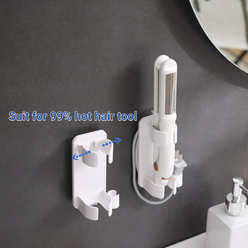 Curling Iron Holder Wall Mounted, Hair Tool Organizer for Bathroom, 4 Pack