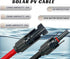 WindyNation 10 Gauge 10 AWG Pair, 3 Feet Black + 3 Feet Red PV Photovoltaic Solar Panel Extension Cable Wire