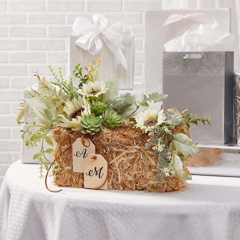 FloraCraft Decorative Straw Bale, Natural, 5 Inch x 6 Inch x 13 Inch
