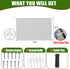 25x50 2.4" CITOOTY Bird Netting for Chicken Coop Run, Ft Heavy Duty Poultry Netting with Mesh, UV Resistant Black Net