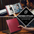 Dunwell Photo Album 8x10 (Ruby) - 24 Clear Sleeves, Black Mounting Paper, Professional Photography Book