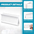 Roller Window Shades Pull for Blinds, Shade Grips Plastic Hem Grip Roller Shade Hardware for Home (White, 4 Pieces)