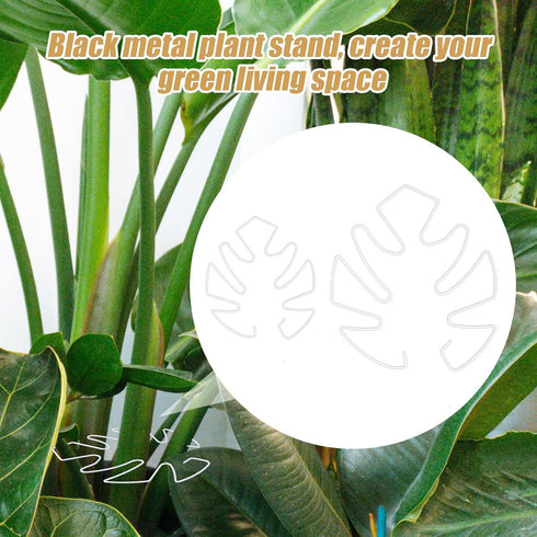 BOXOB 2pcs 2 Set Monstera Leaf Plant Support, Size Climbing Plant Stem Stand Hooks Ideal Monstera Stakes Grapple Pole