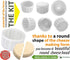 6 1.25QT pcs Soft Cheese Mold for Cheese Making - Small Cheese Mold - Homemade Cheese Making Supplies - Cream Cheese