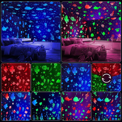 ZKYQSHDHX 29 1-12 Night Light Projector for Kids' Bedroom, Built-in Soothing Sounds for Baby Sleeping, Ages