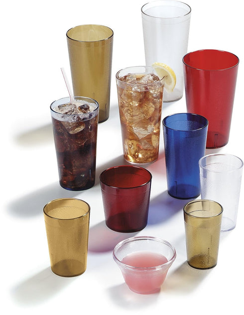 Carlisle FoodService Products Stackable Tumbler, 12 Ounces, Clear, Plastic, Pack of 24