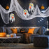 Whaline Halloween Creepy Cloth 32.8 x 2.5ft Decor Drape for Doorways Entryways Haunted House Party