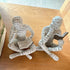 Set 2 Bookshelf Decor Pulp Reading Thinker Sculpture, Abstract Art Statue Ornaments, of Modern Aesthetic Figurine Home