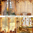 Lights,13ftx6.5ft 30V 8 HEYFUNi Curtain Safety Window Curtain Icicle String Lights Modes for Christmas Wedding Party