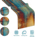 AILUER 36" Small Table Runner Vintage Abstract Blue and Orange Table Runner Messy Rust Painting Farmhouse Coffee Table