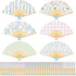 Roowest 36 Pcs Floral Folding Hand Fan Bulk Tea Party Handheld Folding
