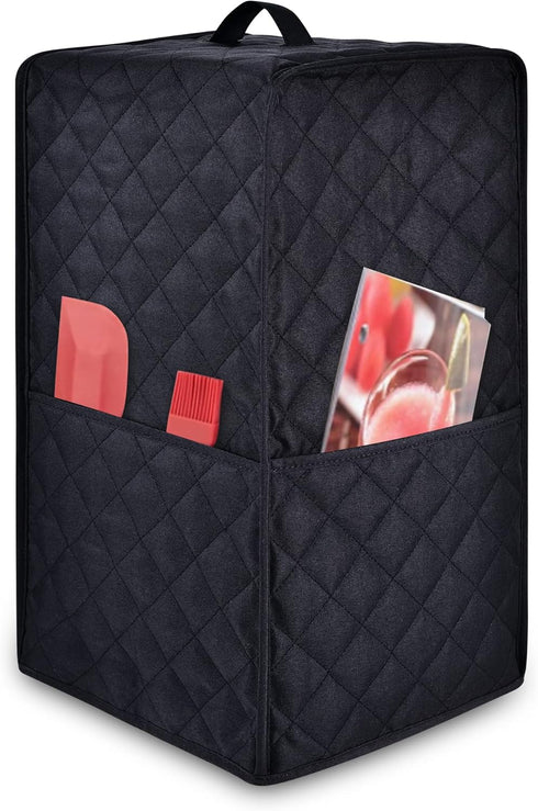 Kitchen Blender Dust Cover,Blender Covers Compatible with Ninja Foodi Blender,Blender Covers For kitchen Appliance Covers,Blender Cover with Accessory Pocket. (Black)