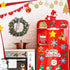 30 Christmas Theme Fridge Stickers, Santa Claus Snowman Dwarf Decorations for Kitchen Garage and Car